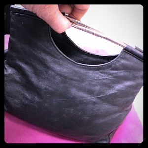 Armani Exchange leather clutch